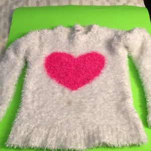 Girls furry sweater